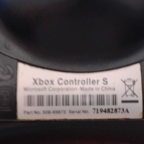 Xbox Original Oem Black S Type Controller NO Breakaway Cable - Picture 2 of 3
